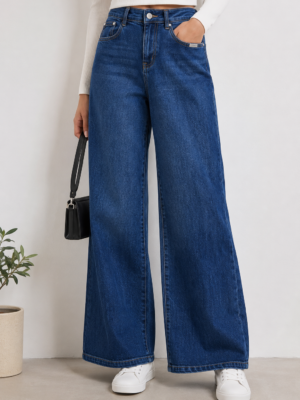 jeans large évasé.