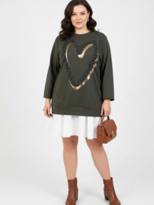 pull tunique coeurs.