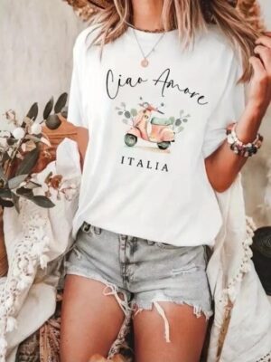 t shirt "ciao amore".
